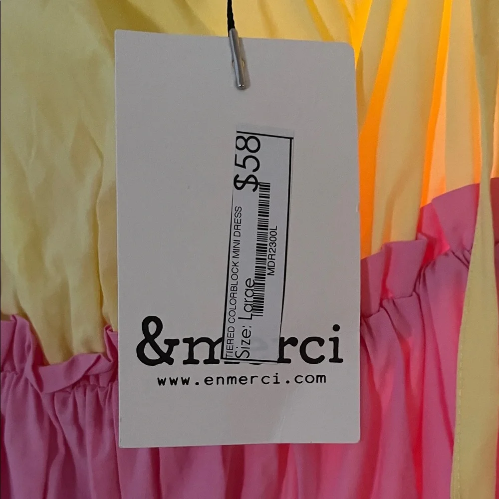 Colorful Tiered Summer Dress - Picture 2 of 2